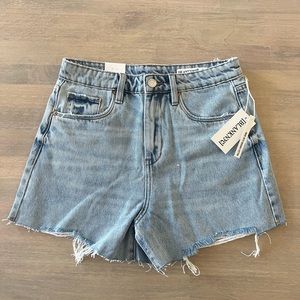 NWT BLANK NYC THE REEVE RIBCAGE DENIM SHORTS 28